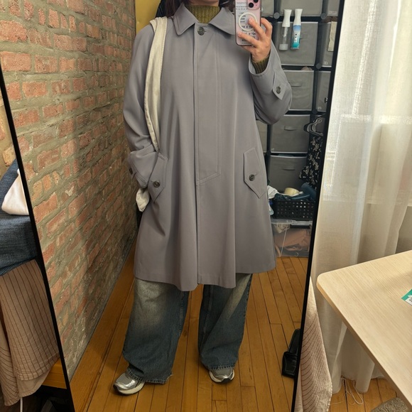 Gallery Women's Gray Trench Coat - Picture 2 of 11